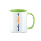 Keramik Tasse Two Tone 330ml mit Werbeaufdruck